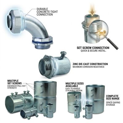 kaufen Stahl EMT Locknuts Erdung Zähne Anti-Vibration Leitungsverschluss Muttern 1/2 bis 4 Zoll UL E345464 aufgeführt online manufacture
